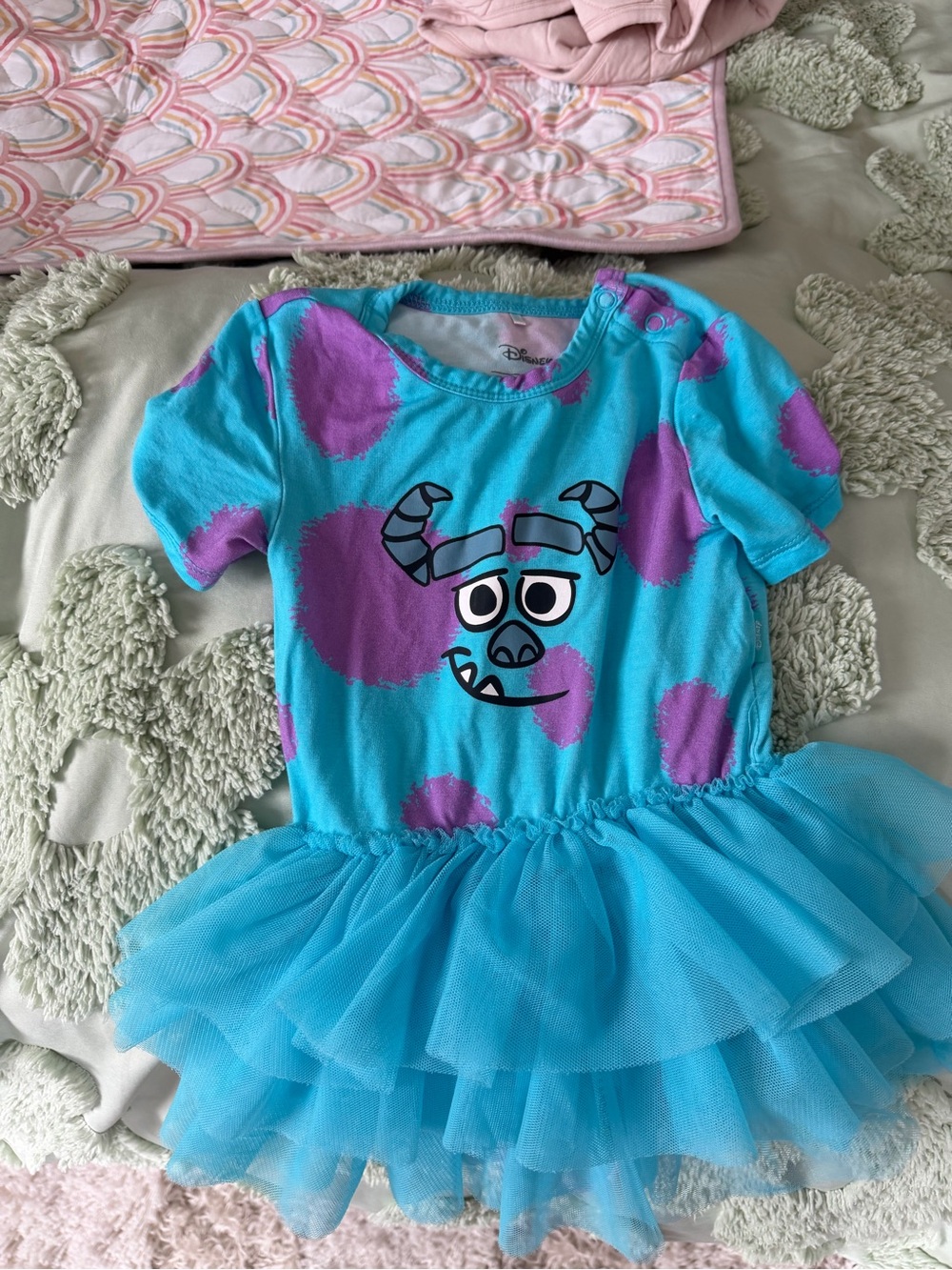 Posh Peanut Blue and Purple Monsters Inc. Sulley Tutu Dress